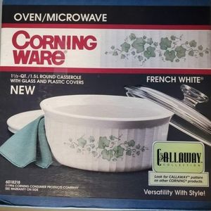 1994 Corning  ware  french white callaway collection